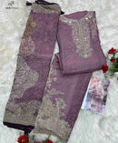 Amrutvela AT 210 Premium Viscose Muslin Designer Suit Set