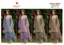 Deepsy Suit D 3509 Readymade Satin Tissue Embroidery Stitched Suit Set