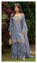 Deepsy Suit D 3509 Readymade Satin Tissue Embroidery Stitched Suit Set