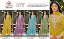 Hessa 3007 Premium Simmer Silk Embroidered Readymade Pakistani Suit Set