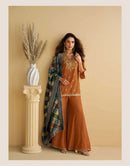 Sayuri Gulabo Pure Chinon Silk Embroidered Designer Dresses
