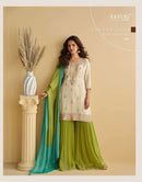 Sayuri Gulabo Pure Chinon Silk Embroidered Designer Dresses