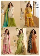 Sayuri Gulabo Pure Chinon Silk Embroidered Designer Dresses