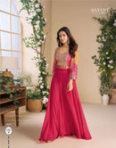 Sayuri Moon Pure Georgette Chinon Silk Designer Suit Collection