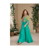 Sayuri Moon Pure Georgette Chinon Silk Designer Suit Collection