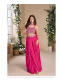 Sayuri Moon Pure Georgette Chinon Silk Designer Suit Collection