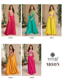 Sayuri Moon Pure Georgette Chinon Silk Designer Suit Collection