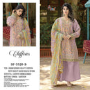 Shree Fab SF 5520 A to D Series Pure Chiffon Embroidered Designer Suit