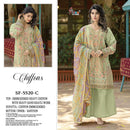 Shree Fab SF 5520 A to D Series Pure Chiffon Embroidered Designer Suit