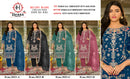 Hessa 3023 Roman Silk Heavy Embroidery & Khatli Work Designer Salwar Suit