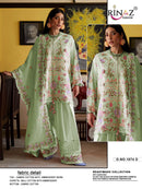 Rinaz Fashion Design No 1874 Cambric Cotton Embroidered Suit
