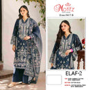 Motifz 5417 ELAF 2 Designer Cambric Cotton Embroidered Suit with Digital Print Dupatta