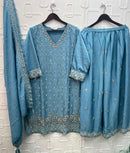 Bilqis B 263 Chinon Heavy Beads Embroidered Work Suits