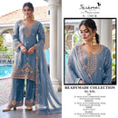 Serine S 1343 Readymade Moss Heavy Embroidery Boring With Bits Khatli Work Salwar Suit