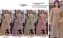 Motifz 5423 Chiffon Embroidered Khatli Work Salwar Suit