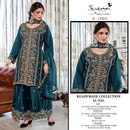 Serine S 1330 Moss Heavy Embroidered Ready Made Salwar Suit