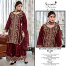 Serine S 1330 Moss Heavy Embroidered Ready Made Salwar Suit