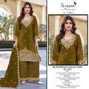 Serine S 1346 Readymade Moss Heavy Embroidery Boring With Bits Khatli Work Salwar Suit