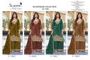 Serine S 1346 Readymade Moss Heavy Embroidery Boring With Bits Khatli Work Salwar Suit