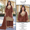 Serine S 1346 Readymade Moss Heavy Embroidery Boring With Bits Khatli Work Salwar Suit