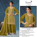 Serine S 1130 Air Tex Chinon Heavy Coding Embroidery With Khatli Work Salwar Suit