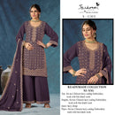 Serine S 1130 Air Tex Chinon Heavy Coding Embroidery With Khatli Work Salwar Suit