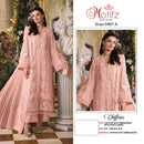 Motifz 5407 Premium Chiffon Embroidered Khatli Work Salwar Suit