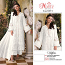 Motifz 5407 Premium Chiffon Embroidered Khatli Work Salwar Suit