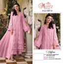 Motifz 5407 Premium Chiffon Embroidered Khatli Work Salwar Suit