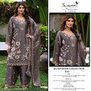 Serine S 1335 Premium Rim Zim Crush Silk Heavy Embroidered Farshi Suit With Khatli Work Suits
