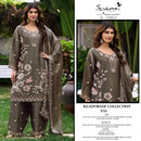Serine S 1335 Premium Rim Zim Crush Silk Heavy Embroidered Farshi Suit With Khatli Work Suits