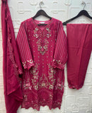 Elan E 54 Luxury Chiffon Heavy Handwork Ethnic Suit Collection