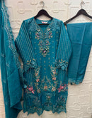 Elan E 54 Luxury Chiffon Heavy Handwork Ethnic Suit Collection