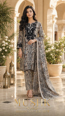 Shraddha Designer CW 1178 Viscose Satin Silk Digital Ready Made Designer Suit