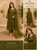 Shraddha Designer CW 1201 Anarkali Style Sisa Silk Embroidered Suit