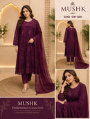 Shraddha Designer CW 1201 Anarkali Style Sisa Silk Embroidered Suit