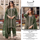 Serine S 1378 Silks Heavy Embroidery Khatli Work Ready Made Salwar Suit