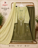 Deepsy Suits 1285 Maria B Readymade Pure Cotton Embroidered Suit