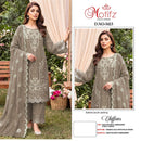 Motifz 5413 Premium Chiffon Embroidered Khatli Work Designer Pakistani Salwar Suit