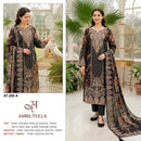 Amrutvela AT 280 Pure Viscose Maslin Digital Print Aari Hand Work Salwar Suit