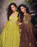 Sayuri Designer Lakshita Pure Viscose Jacquard Silk Embroidered Designer Suit