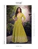 Sayuri Designer Lakshita Pure Viscose Jacquard Silk Embroidered Designer Suit