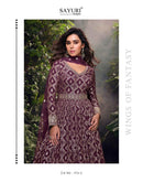 Sayuri Designer Lakshita Pure Viscose Jacquard Silk Embroidered Designer Suit