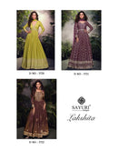 Sayuri Designer Lakshita Pure Viscose Jacquard Silk Embroidered Designer Suit