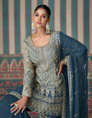 Sayuri Designer Nikhaar Premium Real Georgette Sharara Suit Collection