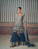 Sayuri Designer Nikhaar Premium Real Georgette Sharara Suit Collection