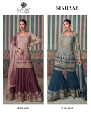 Sayuri Designer Nikhaar Premium Real Georgette Sharara Suit Collection