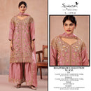 Serine S 1375 Classic Silks Heavy Embroidered Khatli Work Ready Made Salwar Suit