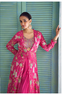 Gulkayra Designer Saheen Real Chinon Digital Print Designer Anarkali Style Suit