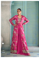 Gulkayra Designer Saheen Real Chinon Digital Print Designer Anarkali Style Suit